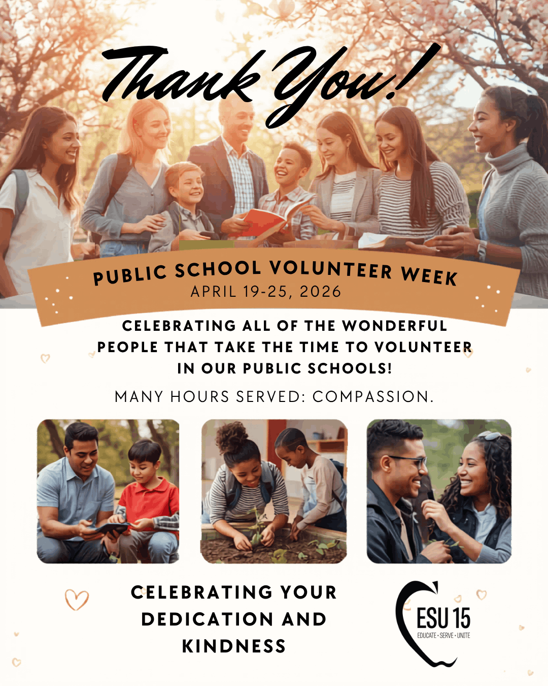 thank you for public school volunteers